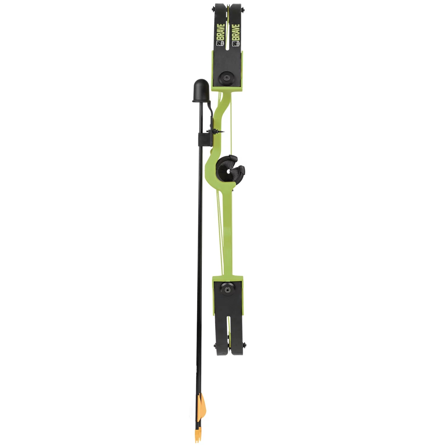Bear Archery Brave Youth Bow Includes Whisker Biscuit, Arrows, Armguard, and Arrow Quiver Recommended for Ages 8 and Up –&nbsp;Green