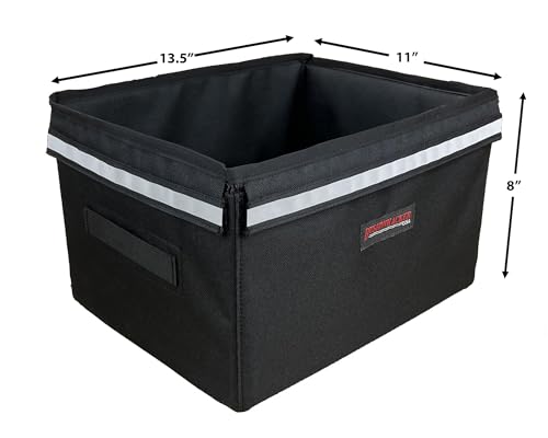 Bushwhacker Portland - Bike Rack Dog, Grocery and Goods Carrier - Bicycle Pannier Crate Cycling Basket Trunk Bag Rear Bed Storage Leash Carry Cargo Pet Commuter Behind Seat Accessories Ebike