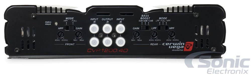 Cerwin-vega Mobile CVP1200.4D Performance Series 1,200-watt-max 4-Channel Class D Amp