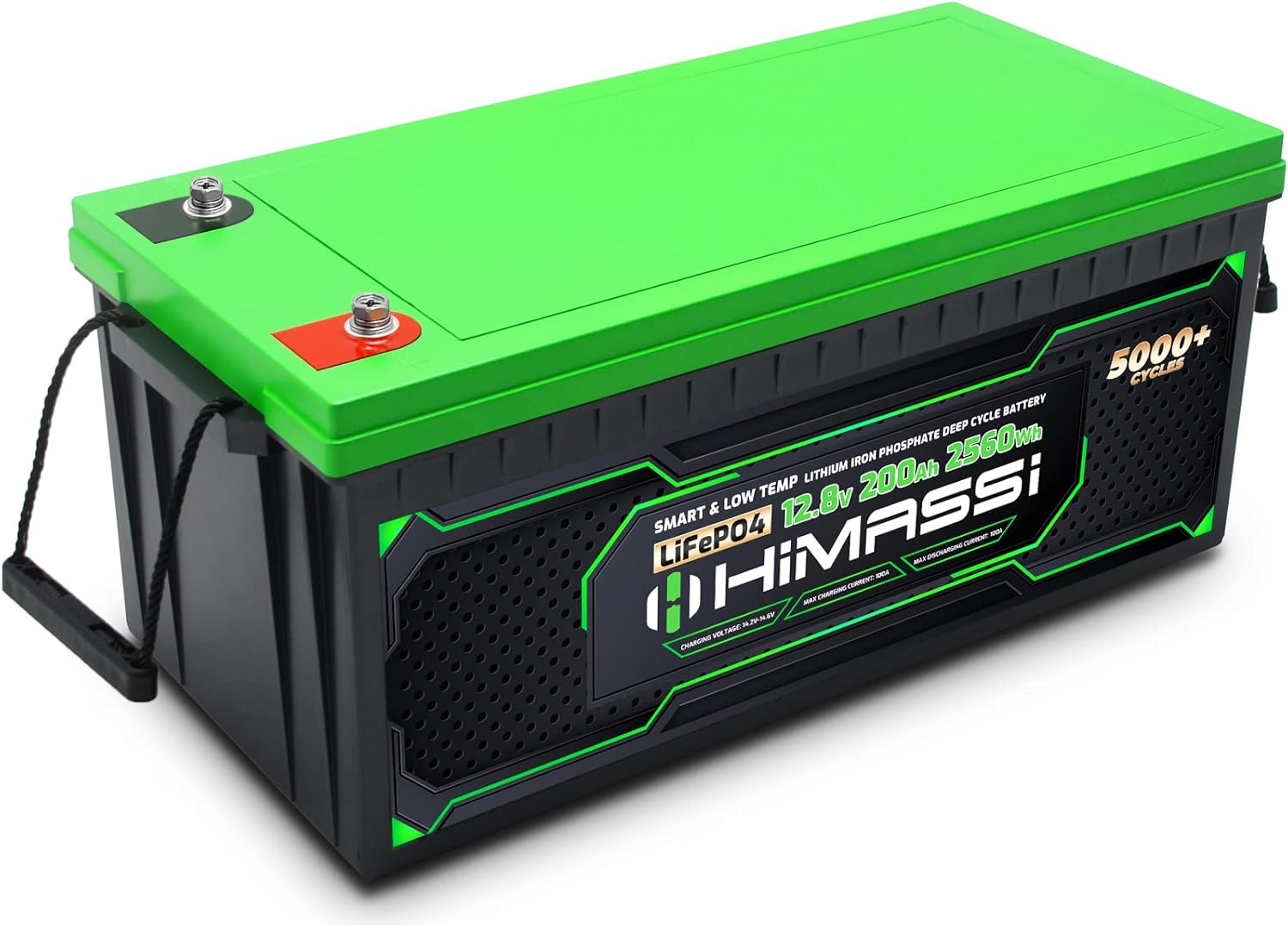 12V 100Ah LiFePO4 Battery 50A BMS Lithium Iron Phosphate Deep Cycle Battery Pack for Trolling Motor, Solar Energy Storage, RV, Camper, Marine, Home Backup, Off-Grid System, Lead Acid Replacement