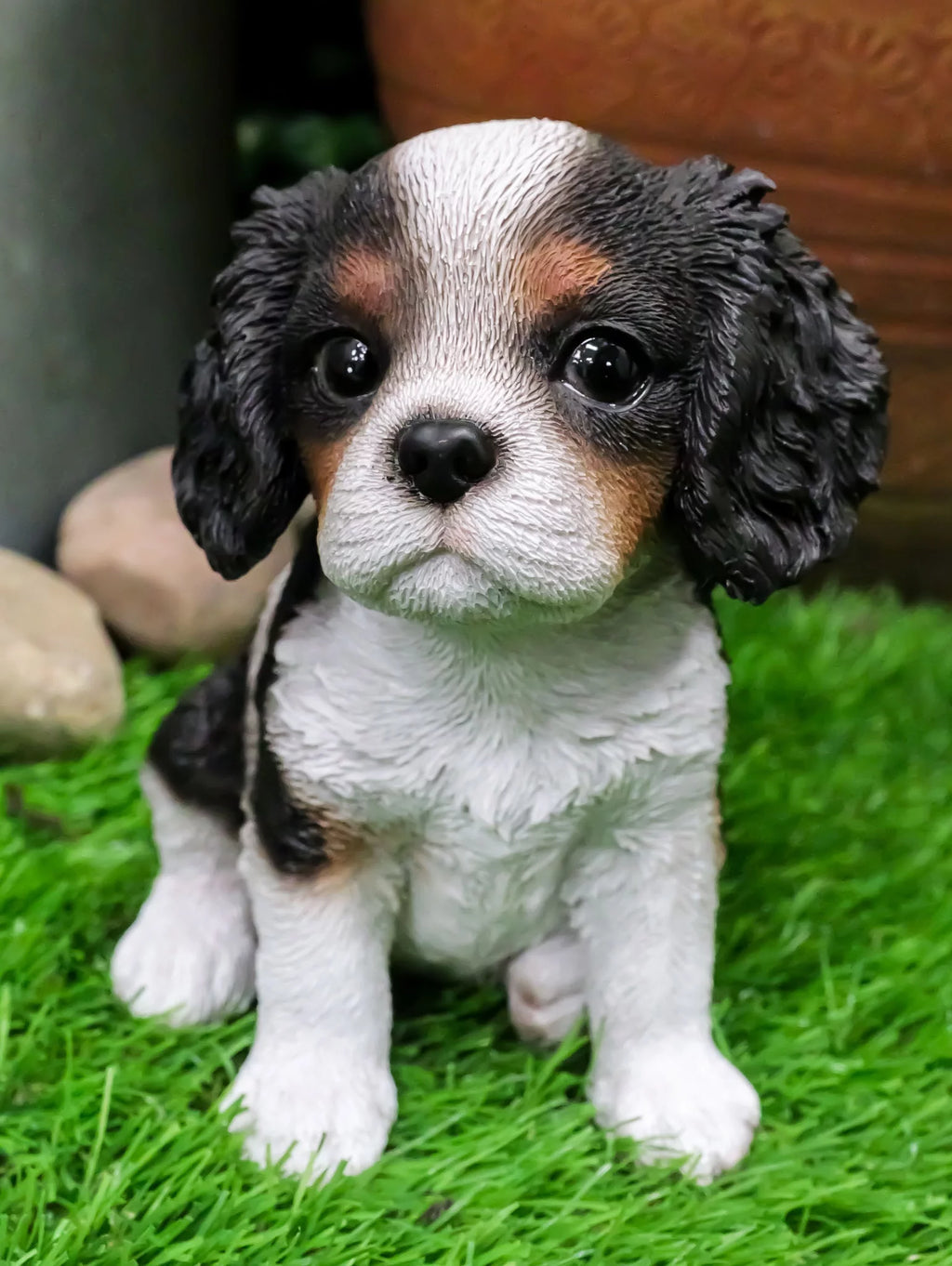 Ebros Adorable Cavalier King Charles Spaniel Dog Breed Statue 5.75" L Pet Pal