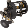 Penn 1481307 Fathom Ii Level Wind Saltwater Casting Reel, 20, 5.1 Gear Ratio, 30" Retrieve Rate, 5 Bearings, 30 lb Max Drag, Right Hand, Black Gold