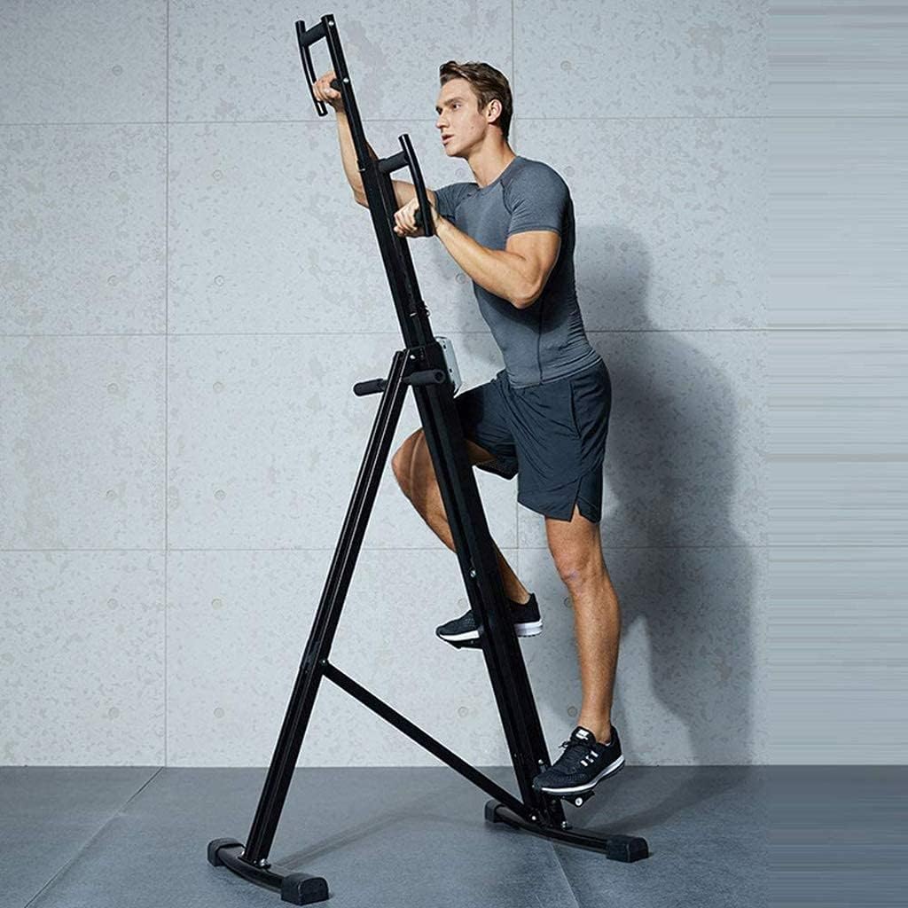 Stepper Vertical Climber, Climbing Machine Home Gyms Fitness Equipment - Pedal Machine Adjustable Height Anti-Slip Desig with Monitor Efficency