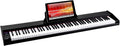 Suhnerbell Digital Piano Keyboard with 88 Key Full-Size Weighted Keys，Electric Piano/Keyboard Set For Beginner, Portable Keyboards Piano with Sustain Pedal(Black)