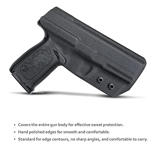 S&W SD9VE SD40VE Holster IWB Kydex Holster Custom Fit: Smith & Wesson SD9 VE / SD40 VE Pistol - Inside Waistband Concealed Carry - Adj. Cant Retention - Cover Mag-Button - No Wear, No Jitter