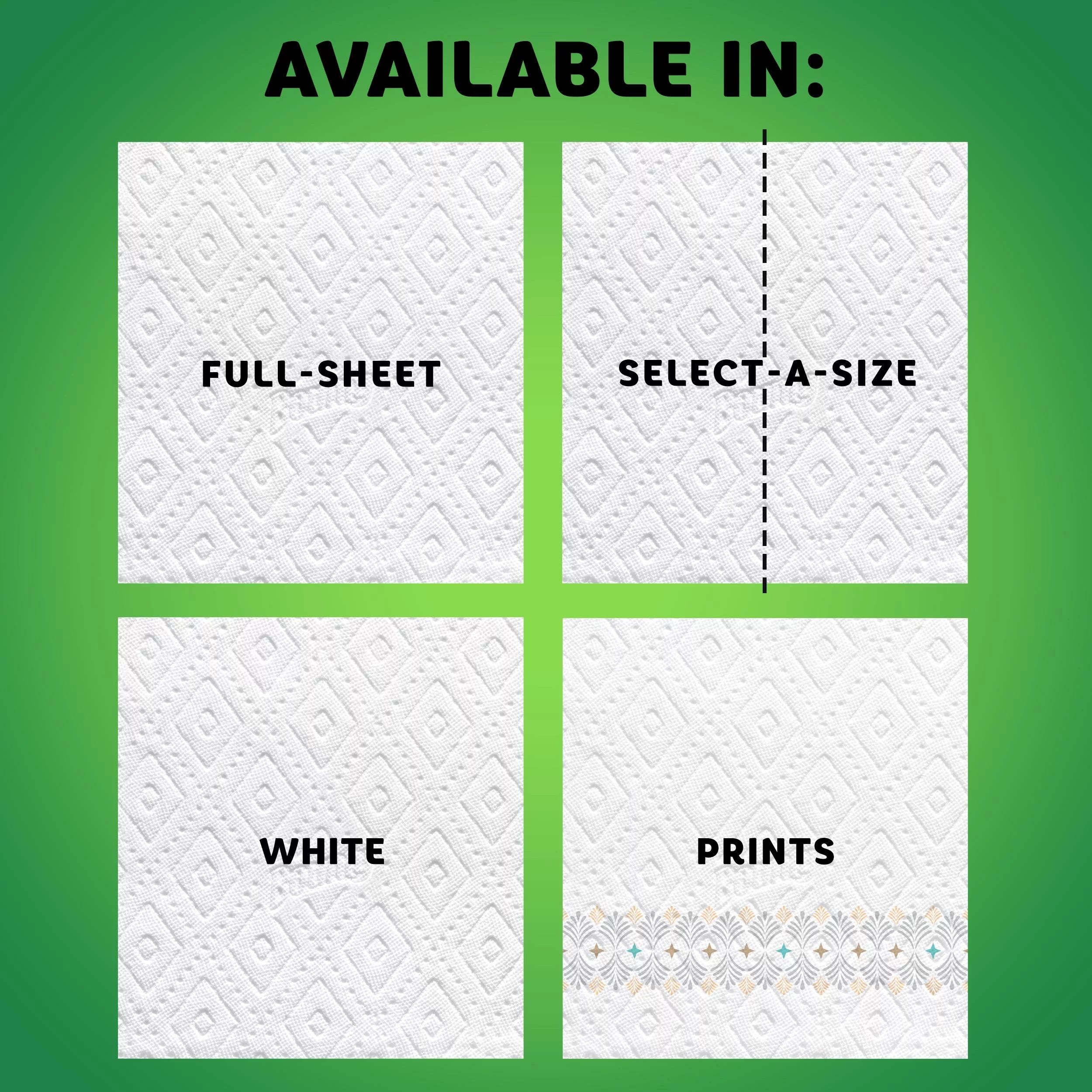 Bounty Select-A-Size Paper Towels, White, 12 Super Rolls
