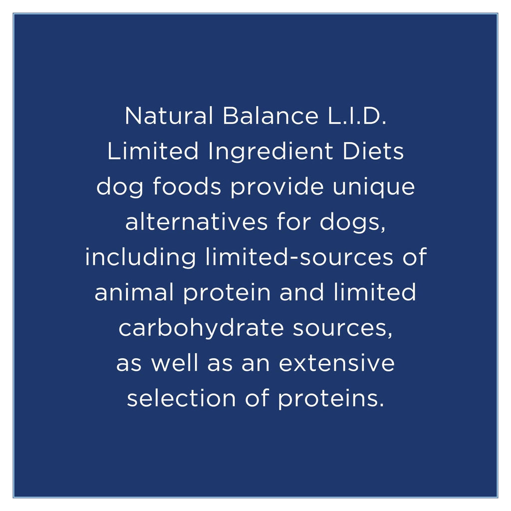 Natural Balance L.I.D. Limited Ingredient Diets Dry Dog Food, 4 Pounds, Lamb & Brown Rice Small Breed Formula