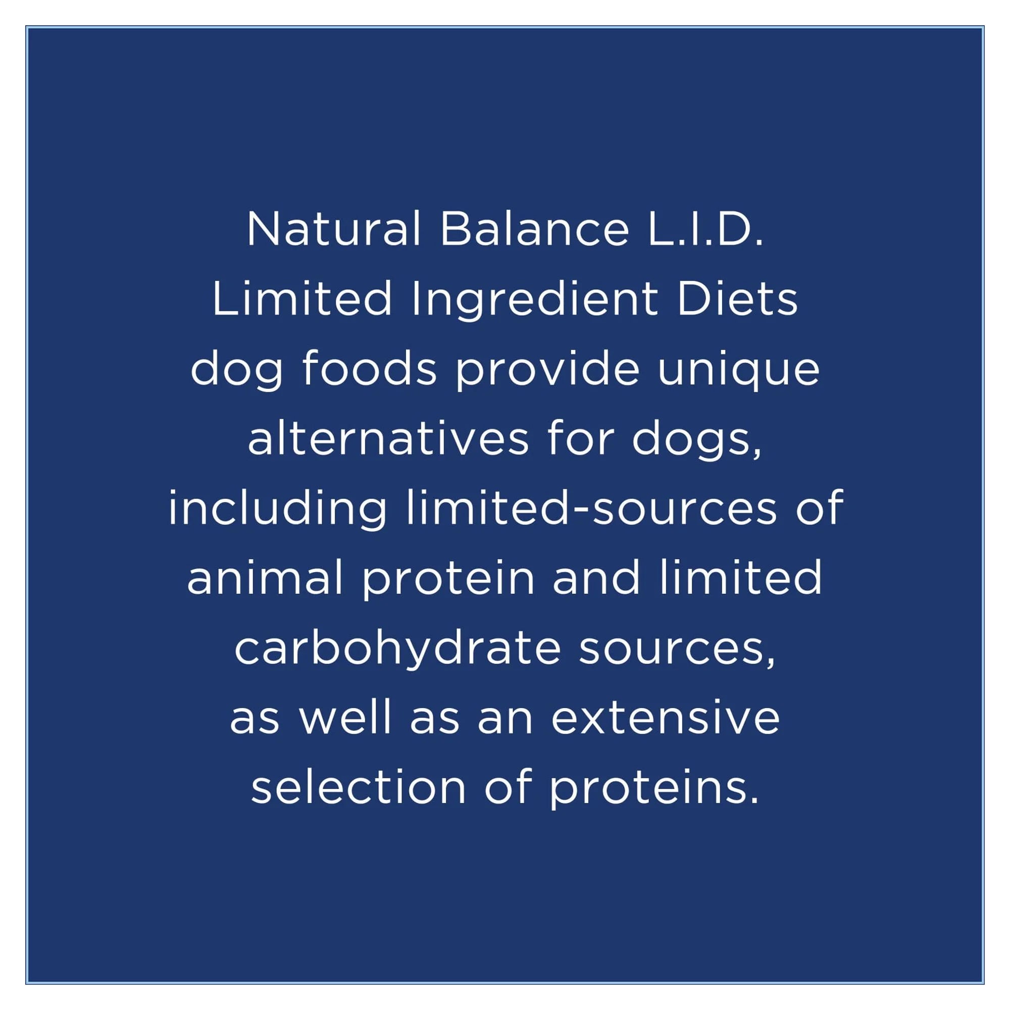 Natural Balance L.I.D. Limited Ingredient Diets Dry Dog Food, 4 Pounds, Lamb & Brown Rice Small Breed Formula