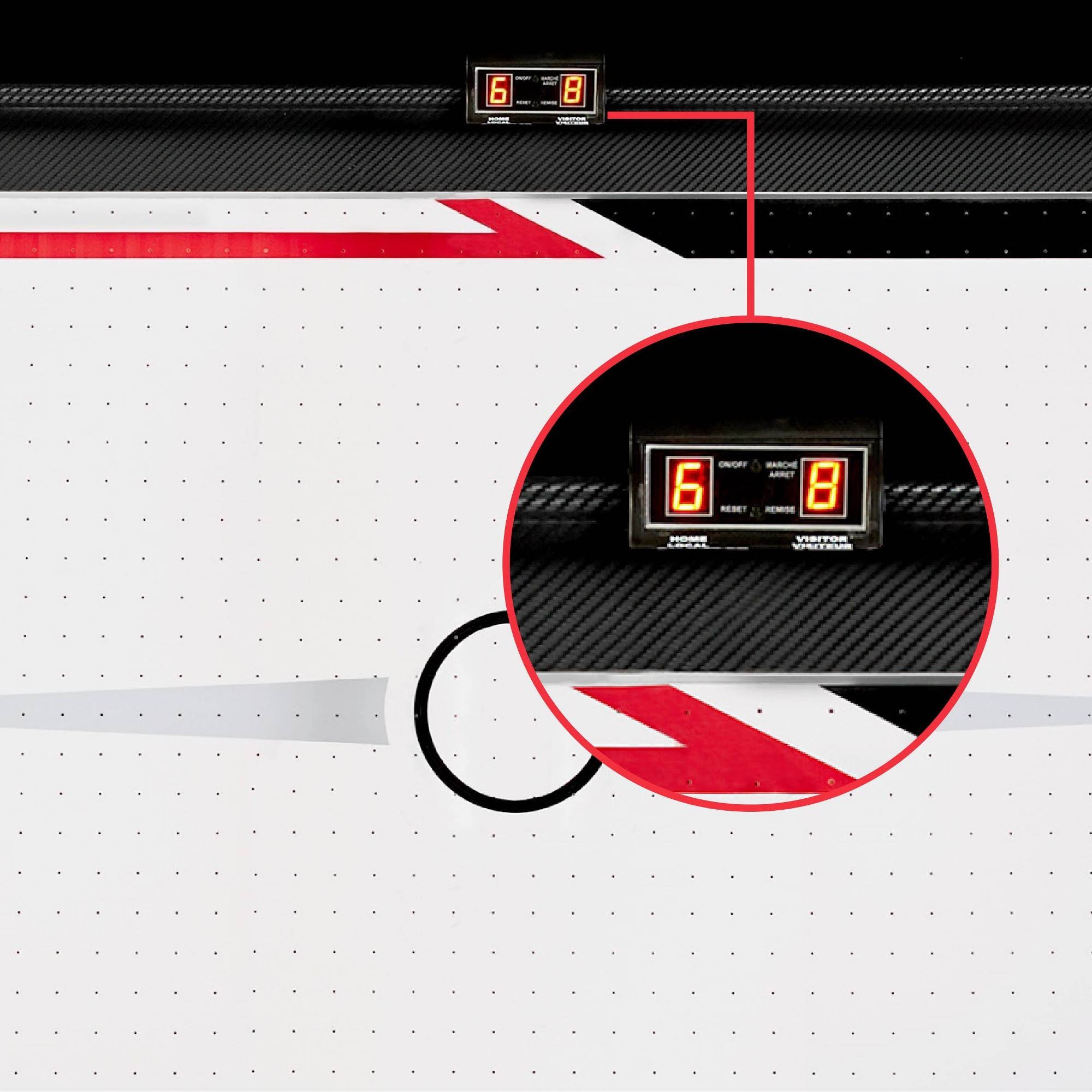 Espn - 5& Air Powered Hockey Table with LED Electronic Scorer