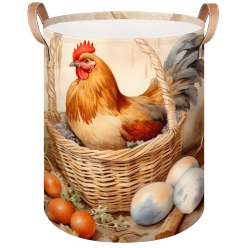 Beach Scenery Coconut Trees Laundry Hamper with Leather Handles 68 Litres Capacity Large Laundry Basket Collapsible Storage Bin for Clothes Toys Toiletries