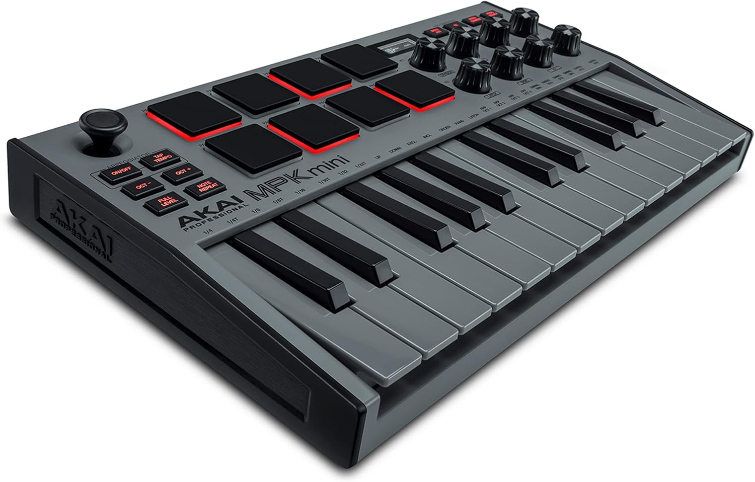 AKAI Professional MPK Mini MK3 - 25 Key USB MIDI Keyboard Controller With 8 Backlit Drum Pads, 8 Knobs and Music Production Software Included (White)