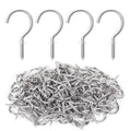 100 Pcs Screw Hooks, 1 Inch Metal Cup Hooks Screw in Mug Hooks Heavy Duty Screw Wood Wall Ceiling Hooks Plant Hooks Indoor Outdoor for Utensils Crafts Baskets Lights Wreaths - Bronze