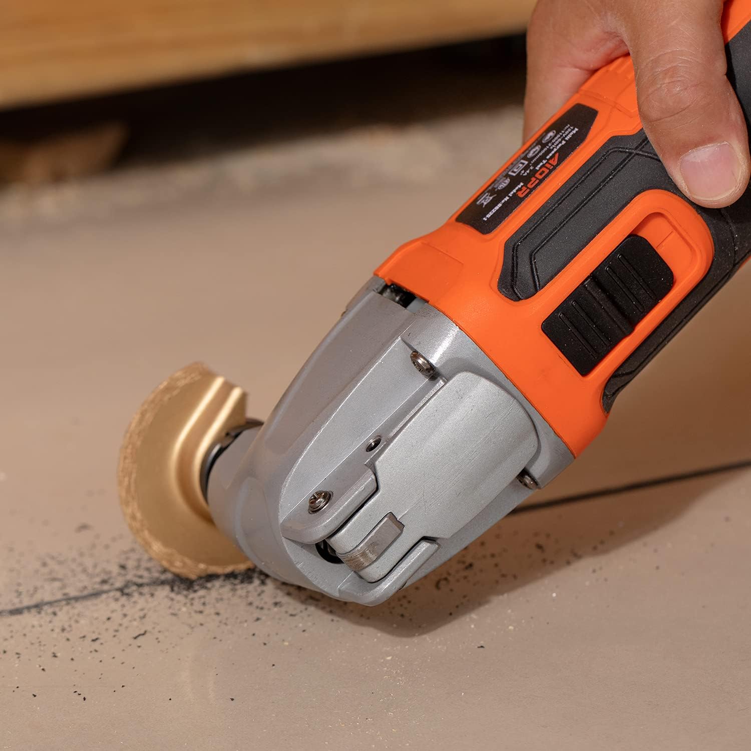 AIOPR Oscillating Multi Tool, 2.4Amp Oscillating Saw 6 Variable Speed, 4° Oscillating Angle with 40pcs Accessories Pack of 2