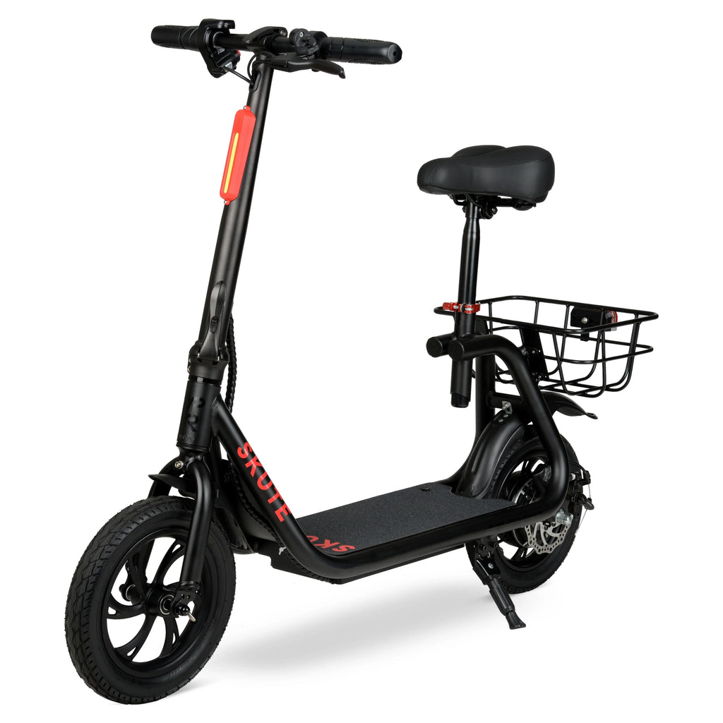 Hyper 36V Skute Commute 12" Seated Electric Scooter with Basket, 250W Motor, 13 Years+, Max Speed 15mph