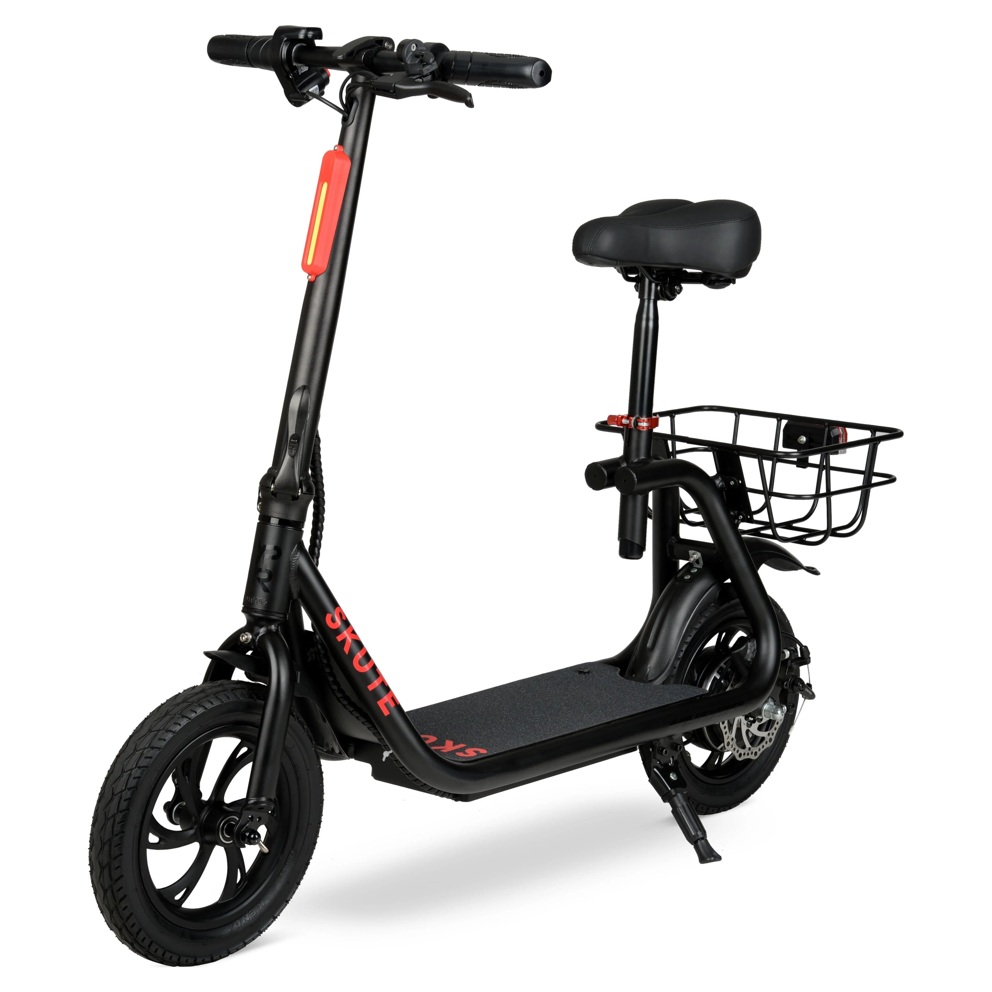 Hyper 36V Skute Commute 12" Seated Electric Scooter with Basket, 250W Motor, 13 Years+, Max Speed 15mph