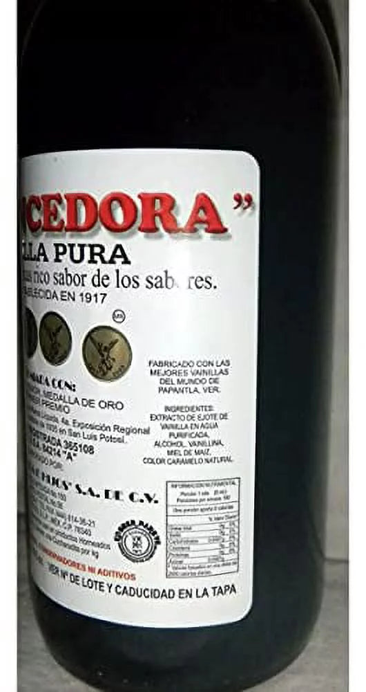 La Vencedora Pure Mexican Vanilla Extract 31oz Each 2 Glass Bottles Product From Mexico - PACK OF 2