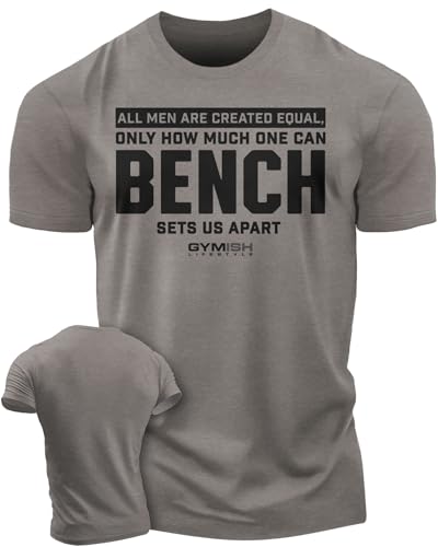 Gymish Lifestyle Workout Mens Shirt, Bench Sets US Apart Lifting Gift T-Shirt
