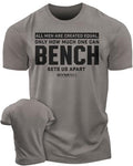 Gymish Lifestyle Workout Mens Shirt, Bench Sets US Apart Lifting Gift T-Shirt