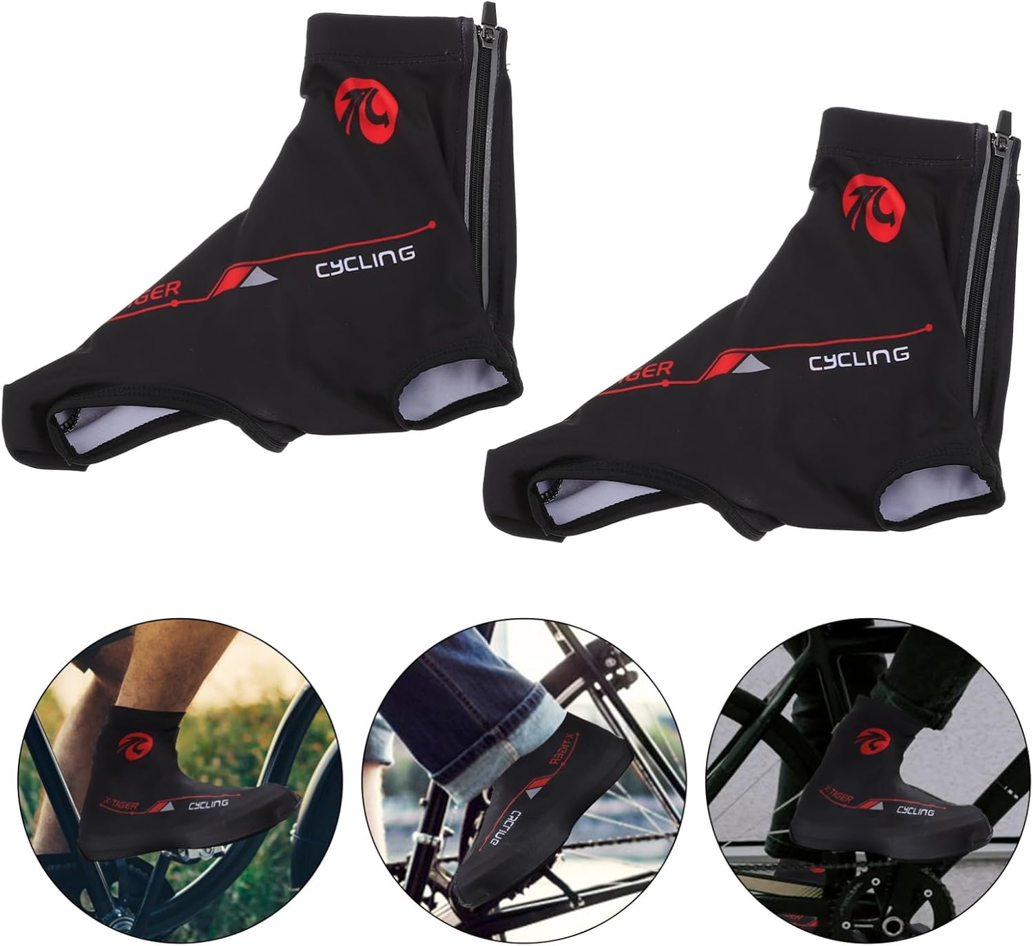 INOOMP 1 Pair Reflective Overshoes Biking Gear Cycling Overshoes MTB Overshoes Outdoor Footwear Mountain Bike Overshoes Cycling Shoe Guard Cycling Shoe Covers Dessert Spring and Summer