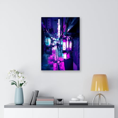 LivelyGazelle Cyberpunk Tone-16Japanese Cyberpunk Canvas Print Japanese Neon Style Poster Tokyo Anime Wall Art Picture Gift