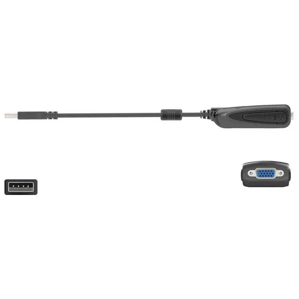 j5create - USB-A-to-VGA Adapter - Black/White
