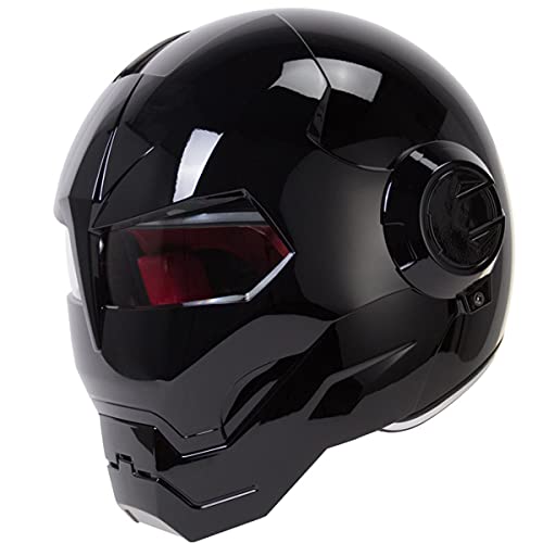 XINLIFE Motorcycle Helmet Full Face Predator Helmet Motorcycle, Personality Cool Flip Open Helmet Mask for Motorcycle, Scooter Or Club Parties and Cosplay Prop, DOT Certified