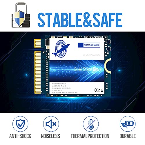 Dogfish 1TB NVMe SSD for MacBook PCIe Gen3x4 M.2 2280, Internal SSD for MacBook Air A1466 A1465(2013-2017)/MacBook Pro A1398 A1502(Retina 2013-2015)/iMac A1419 A1418