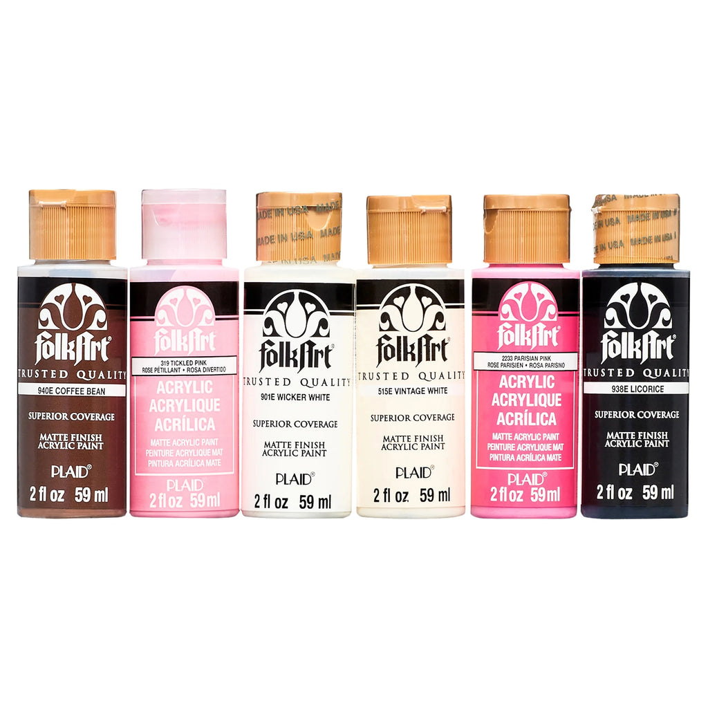 FolkArt 2 oz Multi-color Matte Acrylic Craft Paint (18 Pieces)