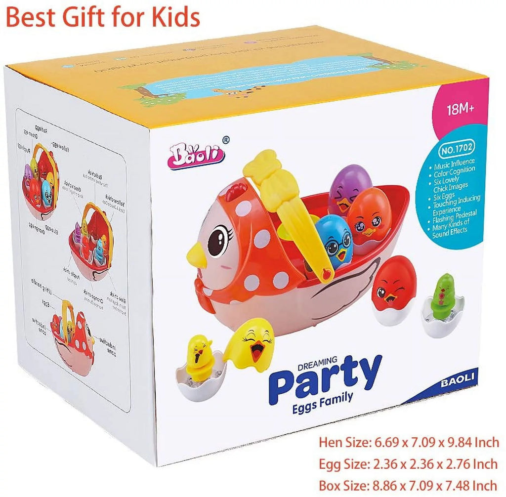 Pusiti Baby Toys Electronic Learning Toys For 2 3 4 5 Years Old Toddlers Kids Education Music Toys Easter Eggs And Hen Basket Musical Toys For Boys And Girls Birthday Gift 18 Months And Up