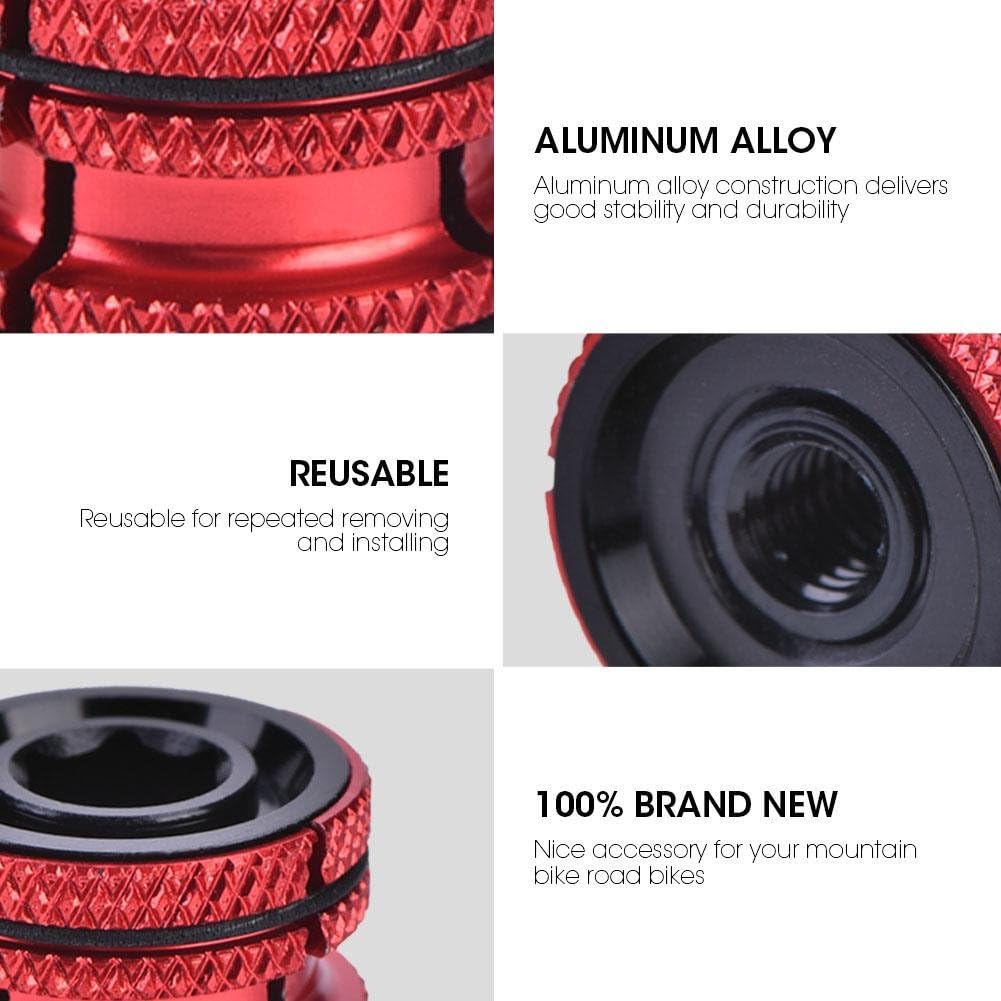 Headset Expander Plug, Bike Headset Carbon Fork Compression Plug for 28.6mm(Red) Compression Plug Carbon Steerer Bike Headset Compression Plug