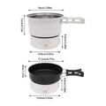 Portable Multi-function Electric Travel Cooker Frying Split Hot Pot 500W 110V