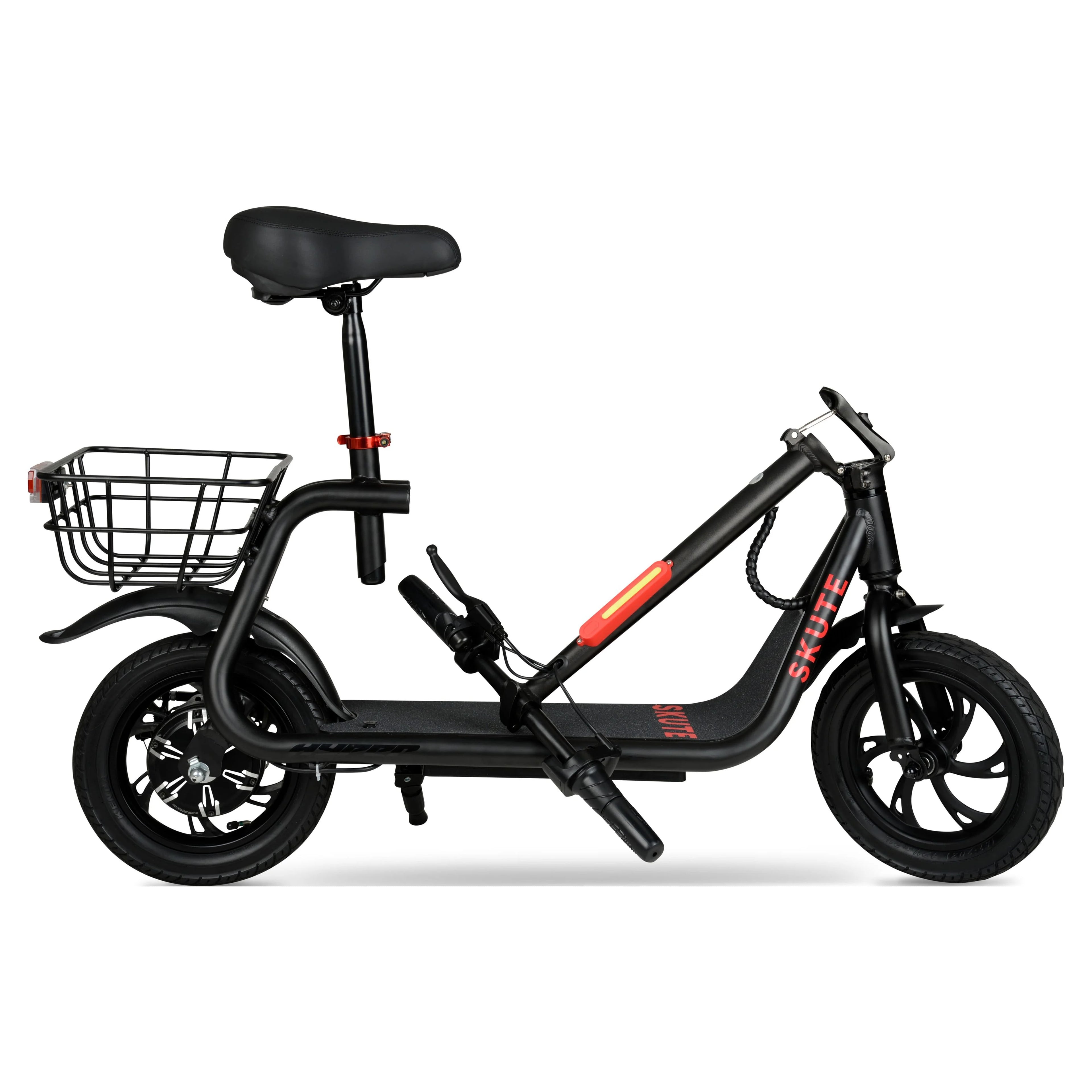 Hyper 36V Skute Commute 12" Seated Electric Scooter with Basket, 250W Motor, 13 Years+, Max Speed 15mph
