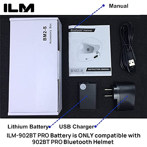 ILM Bluetooth Motorcycle Helmet Modular Flip up Full Face Dual Visor Mp3 Intercom FM Radio DOT Model 902BT/902BT PRO