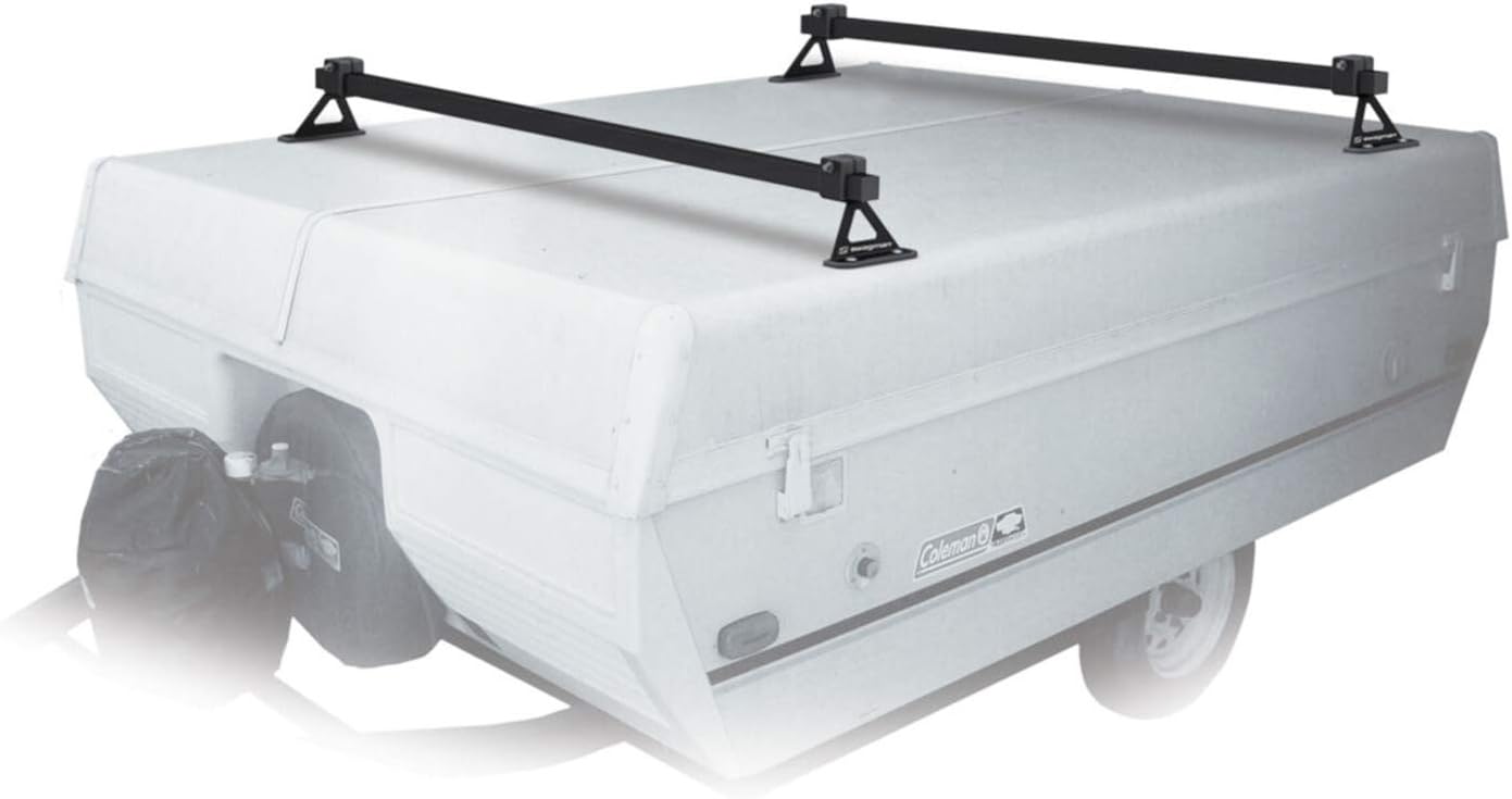 Swagman ROAMER RV Approved Cross Bars Roof Bike Rack, White