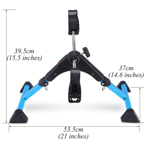 Exercise Bike Under Desk Bike Pedal Exerciser, Indoor Elderly Rehabilitation Training Machine，Foldable Mini Exercise Bike for Leg and Arm Workouts, Bike Peddler Machine for Seniors with LCD Display Un