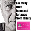 T-Mobile USA Sim Card Unlimited Data -True Unlimited High Speed Data/Calls/Texts Pack of 2