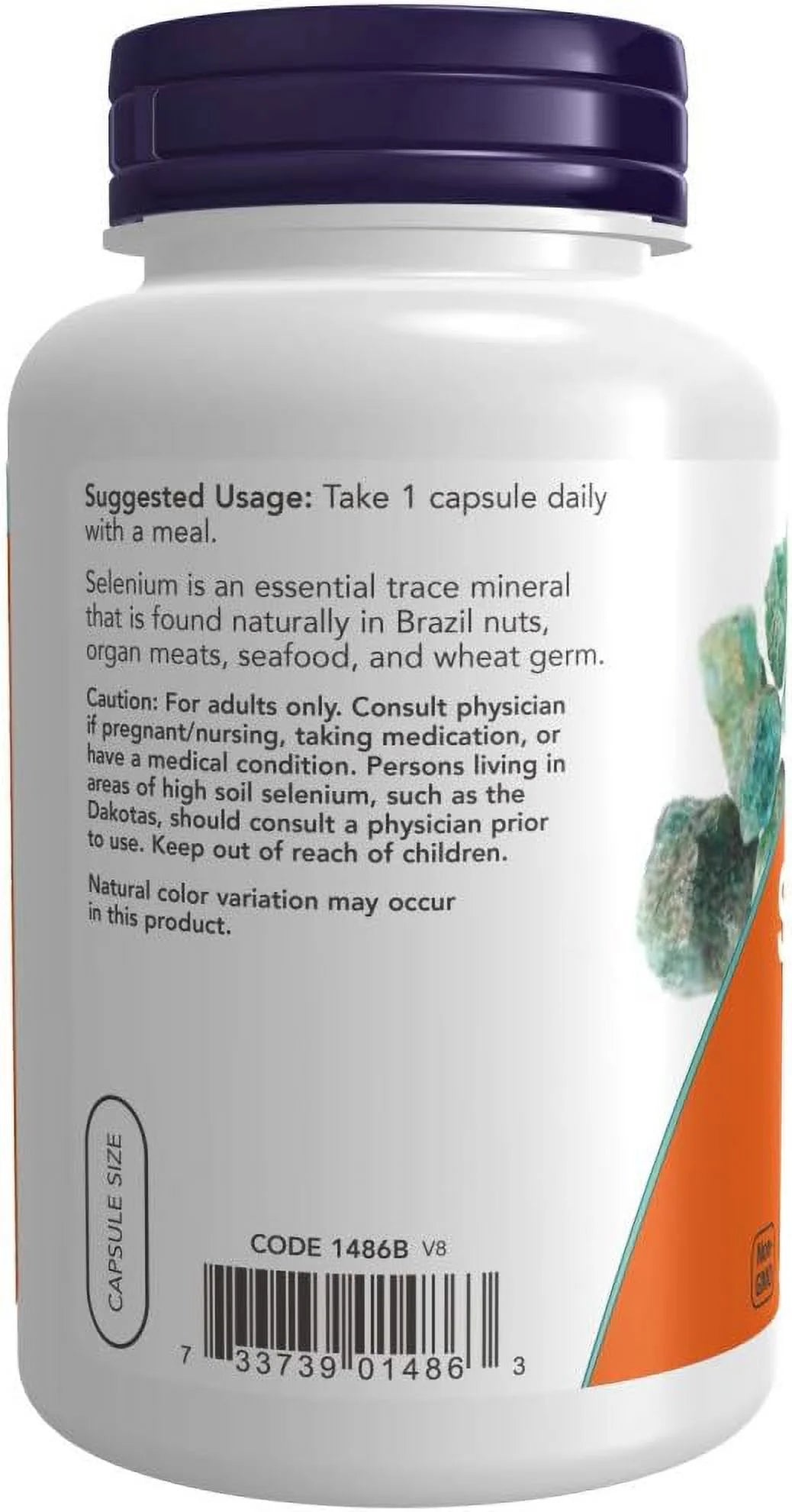 Now Foods Selenium 200 mcg VCaps, 180 Count (Pack of 2) Unflavored 180 Count (Pack of 2)