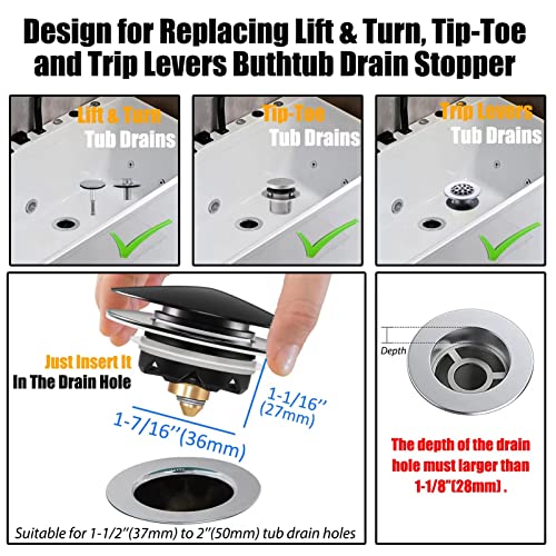Anlige Bathtub Drain Stopper,Tub Stopper