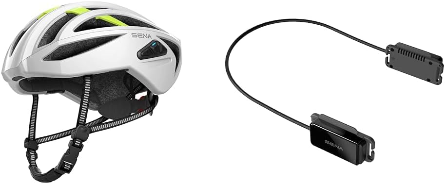 Sena R2 EVO Road Cycling Bluetooth Helmet Integrated Mesh Intercom System, Sena pi Universal Bluetooth Intercom Headset Fits Most Cycling and Multi-Sport Helmets