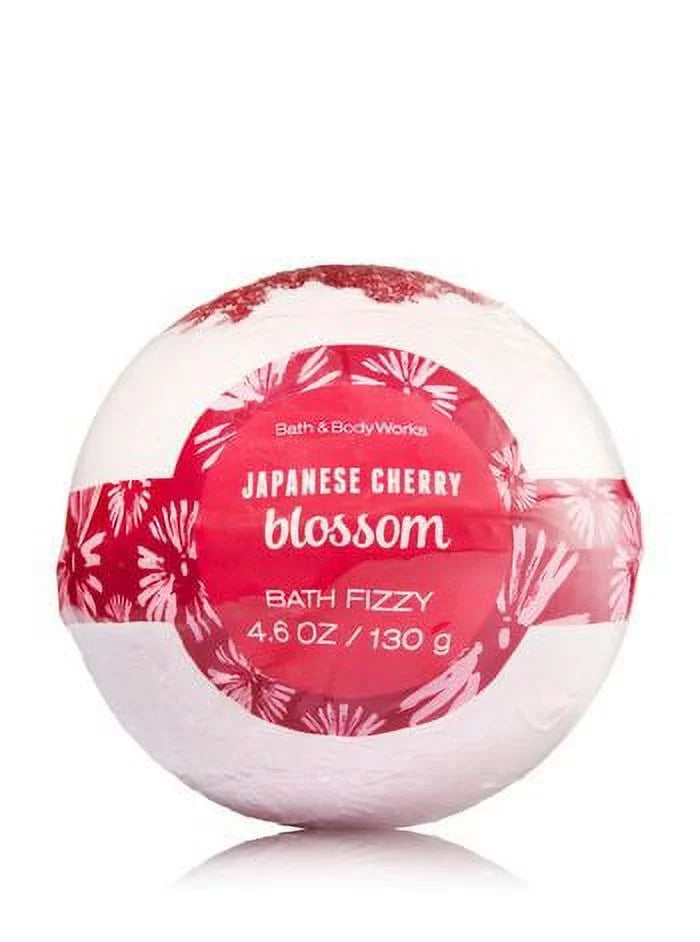 Bath & Body Works Japanese Cherry Blossom White Basket Gift Set - Shower Gel, Body Lotion, Fine Fragrance Mist & Bath Fizzy