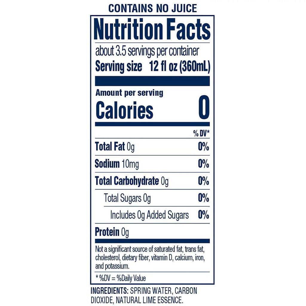 Crystal Geyser Natural Flavored Sparkling Spring Water, Lime, 12 Pack, Large 42 oz Bottles, No Artificial Ingredients or Sweeteners, Carbonated, Non GMO