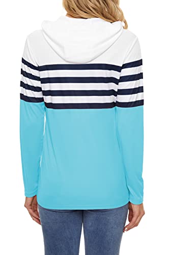 KINGFEN Women's UPF 50+ Sun Protection Quick Dry Shirts Hiking Long Sleeve Tops