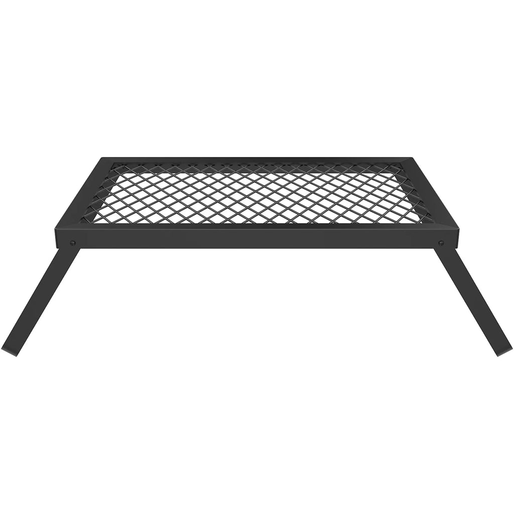 ELK Portable Folding Campfire Grill - Heavy Duty Stainless Steel Cooking Grate for Camping, Hiking, and BBQ - Ideal for Outdoor Adventures