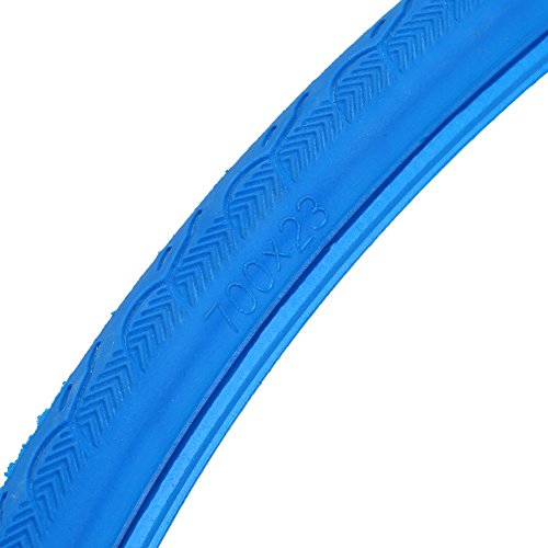 4 Colors Bike Tire, Replacement Bike Tire Bicycle Cycling Tubless Riding Solid Tires for 700 * 23C Road Bike Fixed Gear