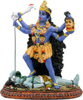 alikiki Hindu God Kali Ma Statue - India God Kali Bhavatarini Destroyer Idol Hindu God of Time and Death Figurine Murti Diwali Pooja Gifts Home Office Temple Mandir Altar Puja Item
