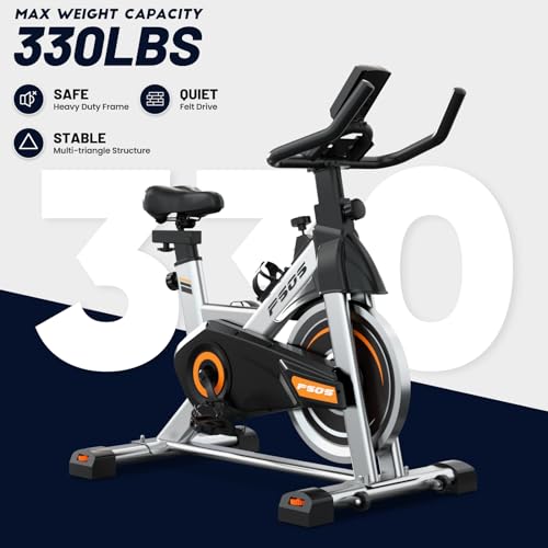 Exercise Bike, Stationary Bikes for Home Indoor Cycling Bike Cycle Bike with Digital Display & Comfortable Seat Cushion