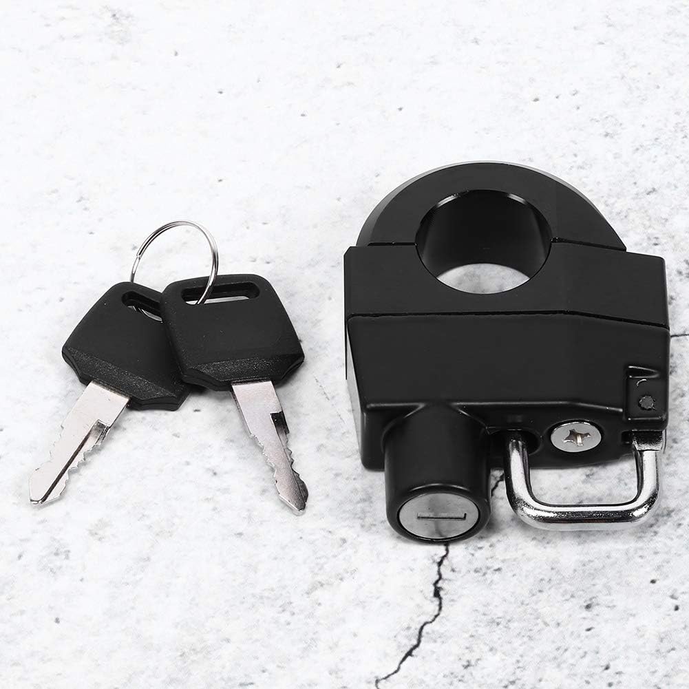 Helmet Lock for Motorcycle Handle,25mm/1in Motorcycle Handlebars Helmet Lock Anti-Theft Security Padlock Universal Parts