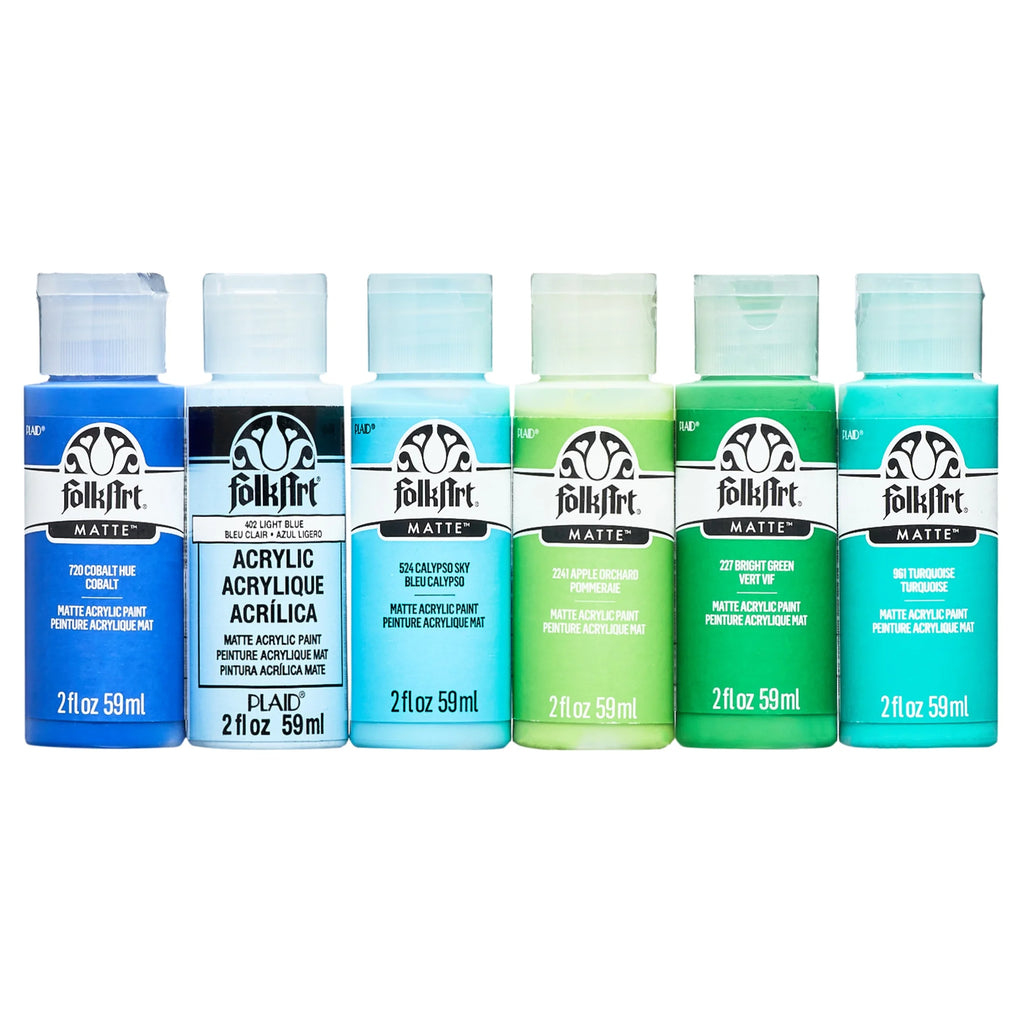 FolkArt 2 oz Multi-color Matte Acrylic Craft Paint (18 Pieces)