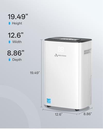 Dehumidifier for Basement, 52 Pints Dehumidifiers for Bedroom Bathroom Large Room Home, 4500 Sq.Ft Dehumidifier with Drain Hose, 2025 Energy Star Certificate, Humidity Control, 24H-Timer, Auto Defrost