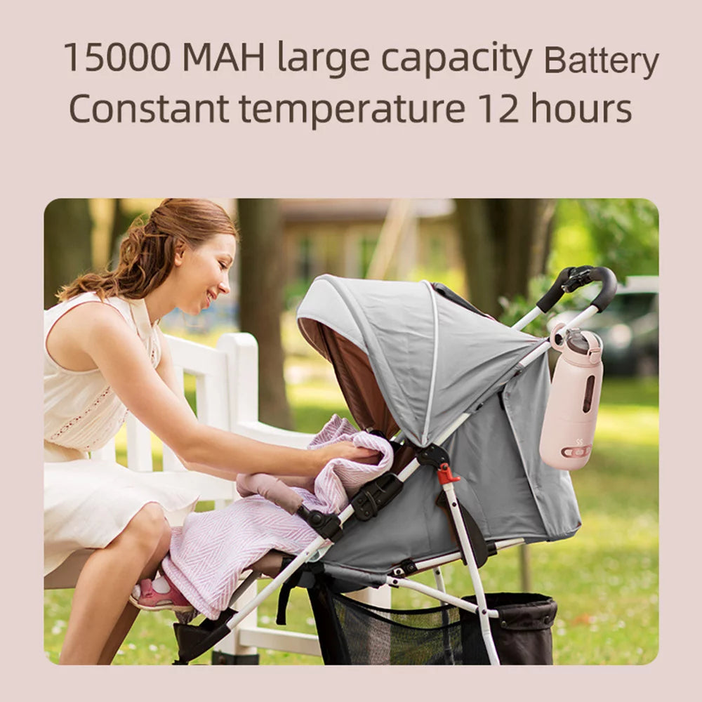 Tomshoo Wireless Instant Water Warmer, 300ml Capacity, Built in Battery, Portable Electric Kettle for Baby, Car Travel